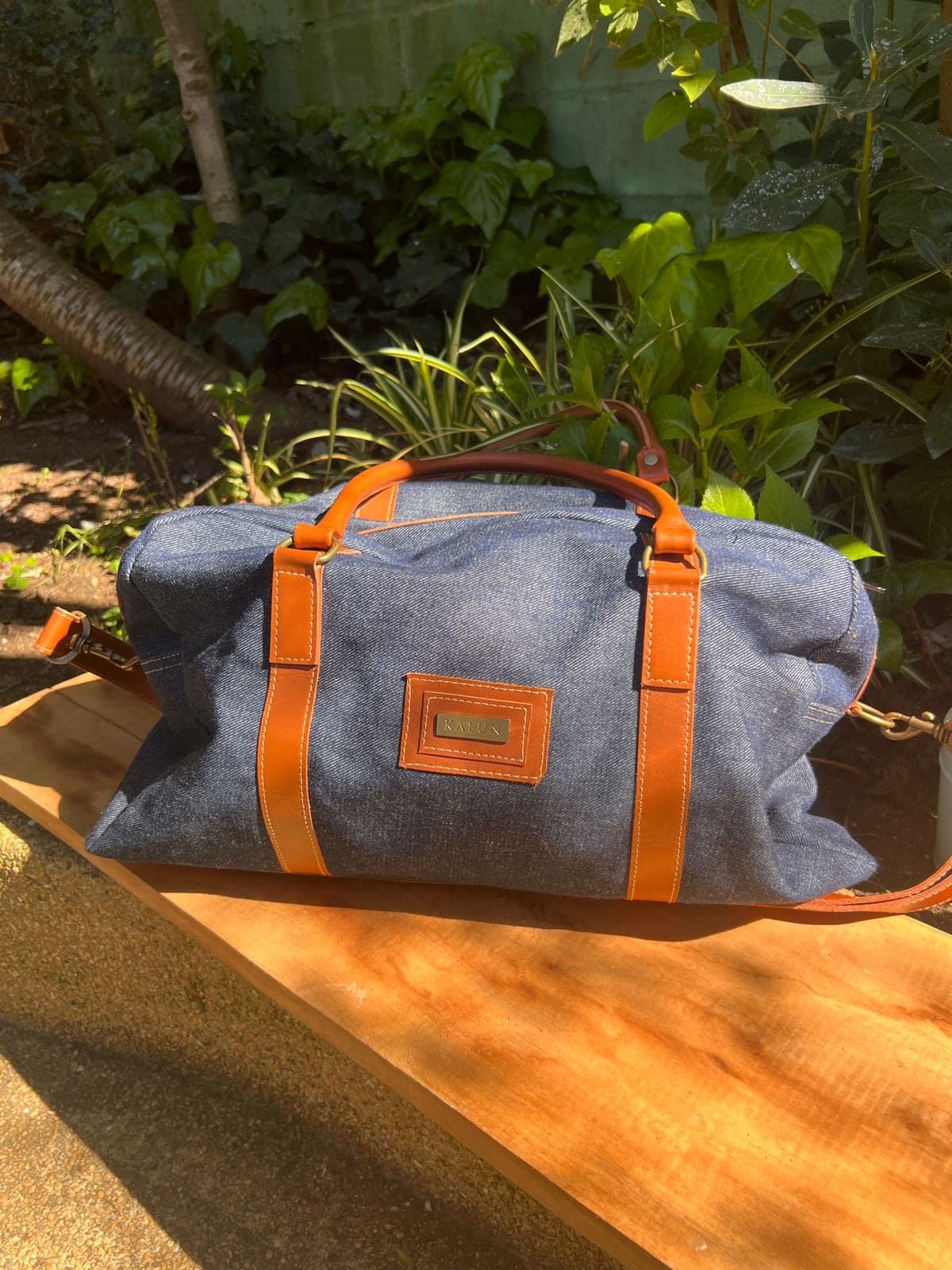 Bolso de Jeans y Cuero — vista principal